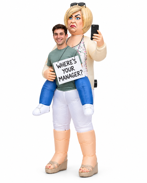 Karen Carry-Me™ Inflatable Costume.